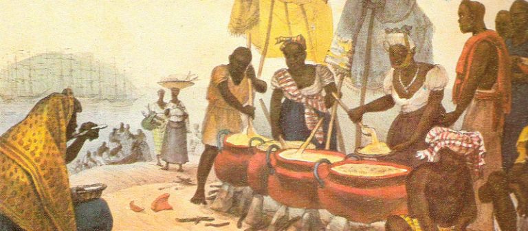 Tela "Negras vendedoras de angu", de Jean-Baptiste Debret